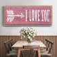 I Love You - Floater Framed Canvas Print