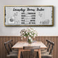 Laundry Room Rules - Floater Framed Canvas Print