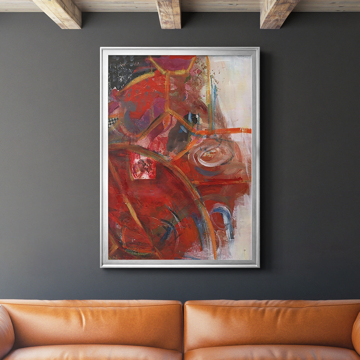 City Life I - Modern Framed Canvas Print