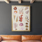 Coral & Shell Collage II -  Framed Canvas Print