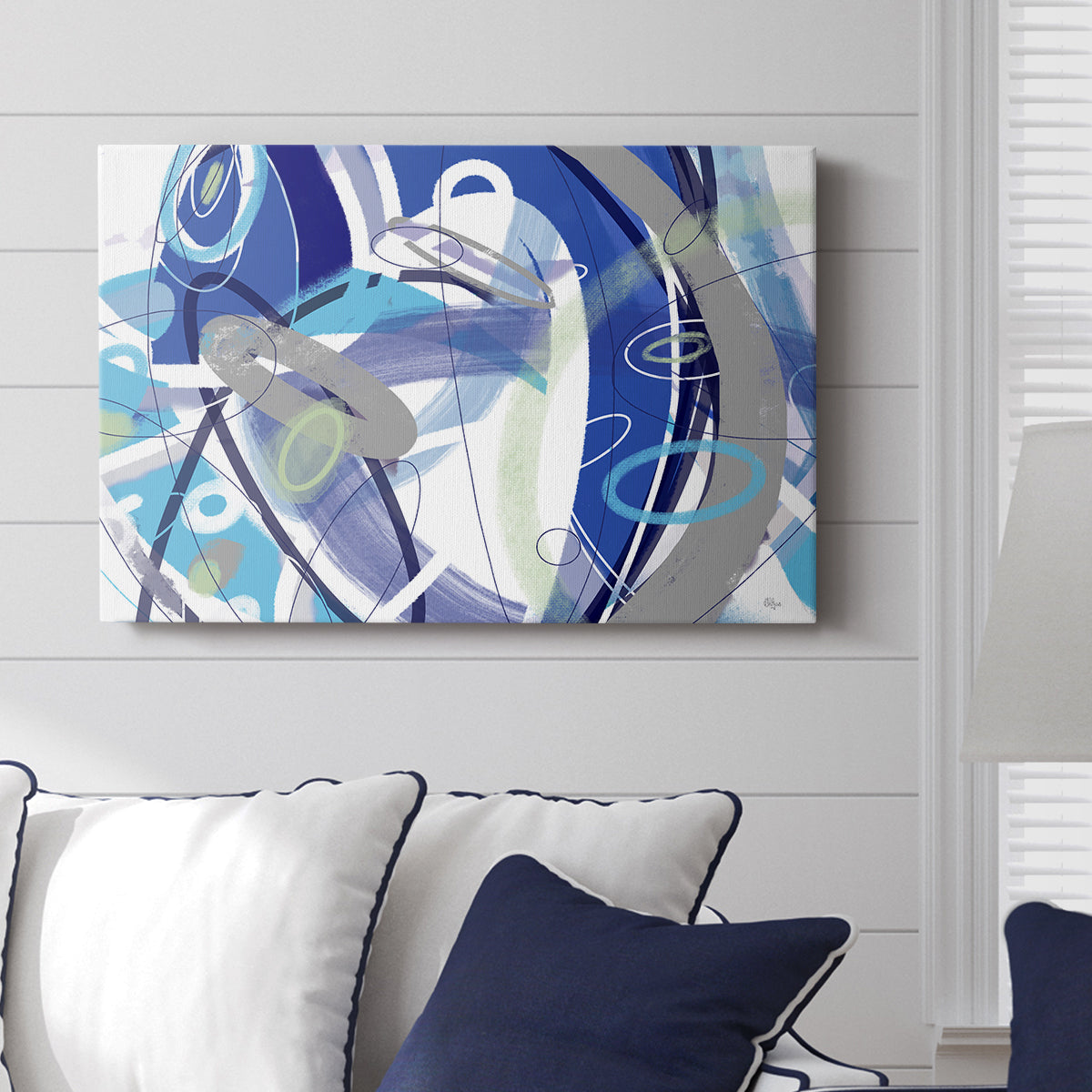 Blue Flow - Canvas Art Print