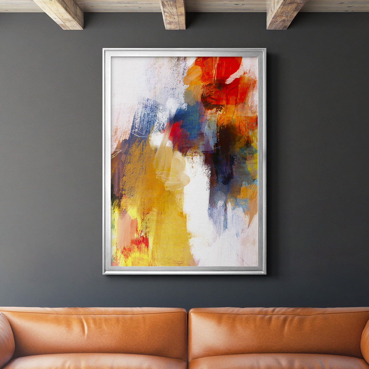 It's a Party I - Modern Framed Canvas Print