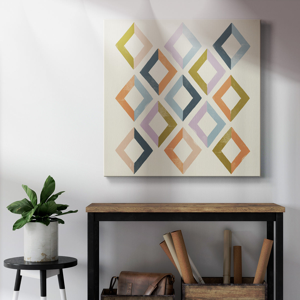 Deco Diagram III - Canvas Art Print