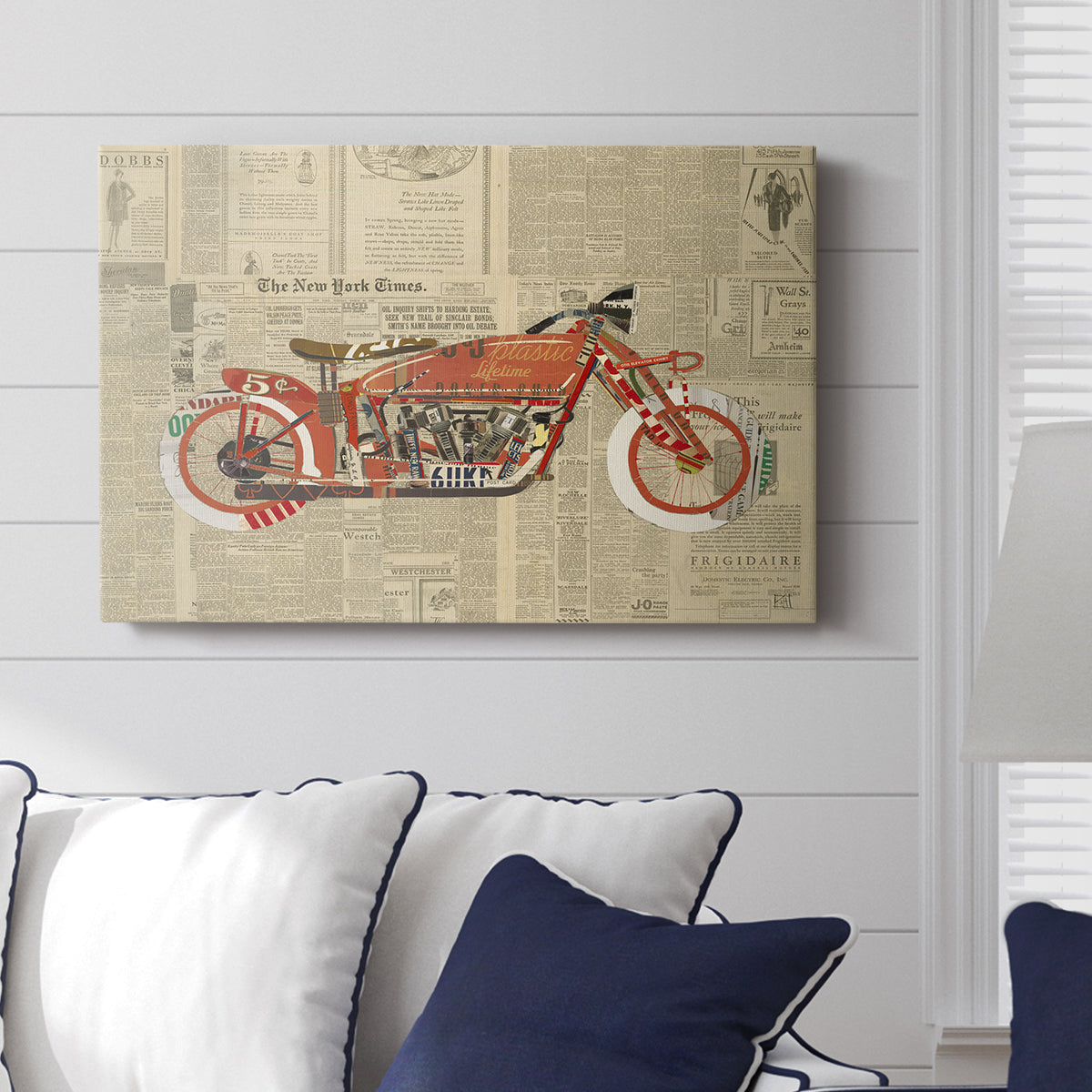 Vintage Red - Canvas Art Print