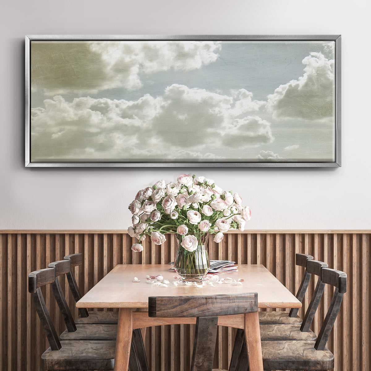 Sky Scrapers IV - Floater Framed Canvas Print