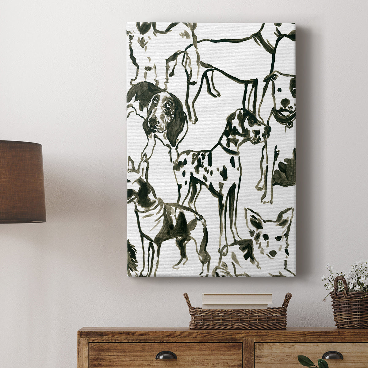 Canine Collage II - Canvas Art Print