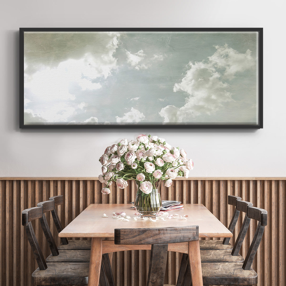 Sky Scrapers I - Floater Framed Canvas Print