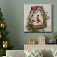 Holly Berry Birdhouse-Premium Gallery Wrapped Canvas - Ready to Hang