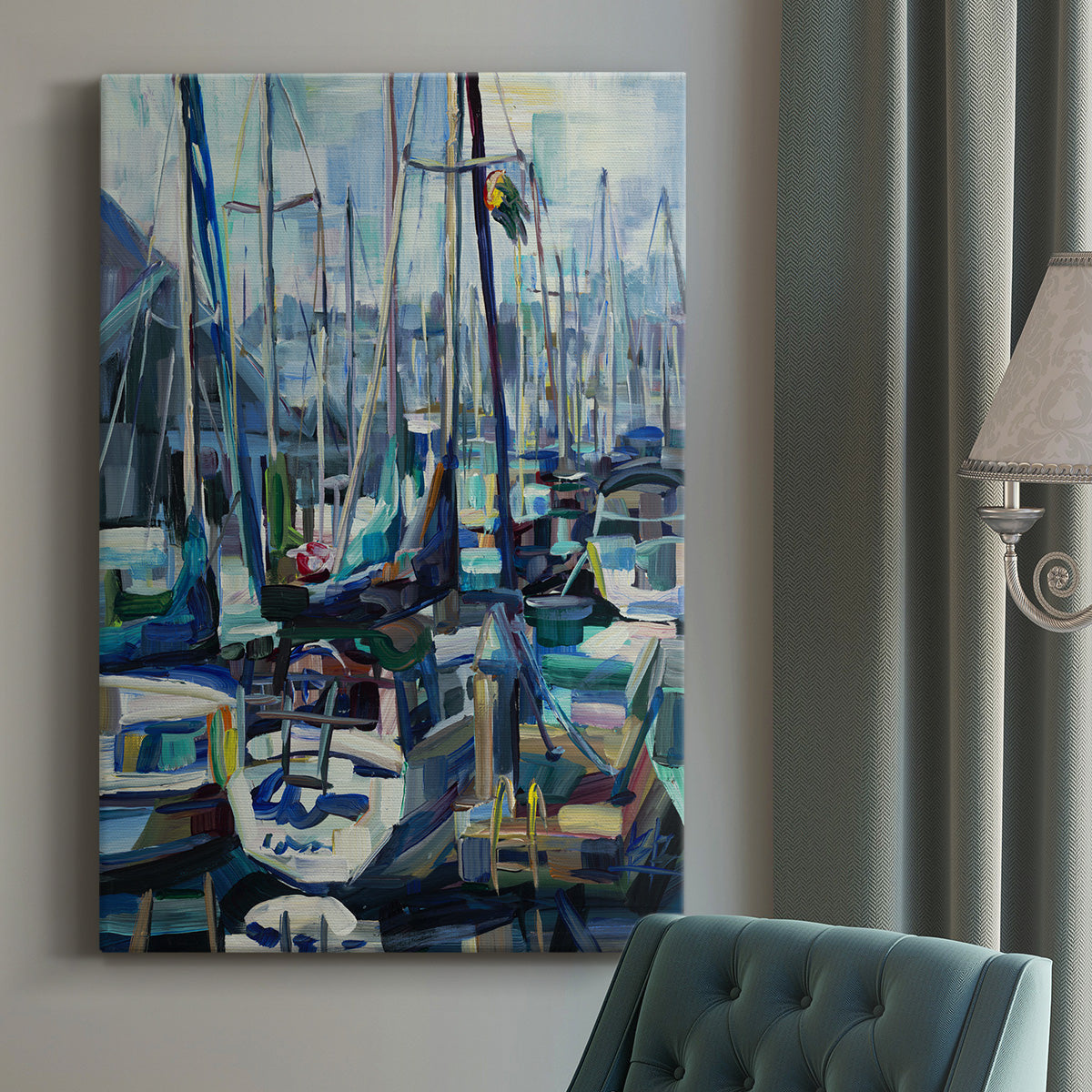 Edmonds Marina Premium Gallery Wrapped Canvas - Ready to Hang