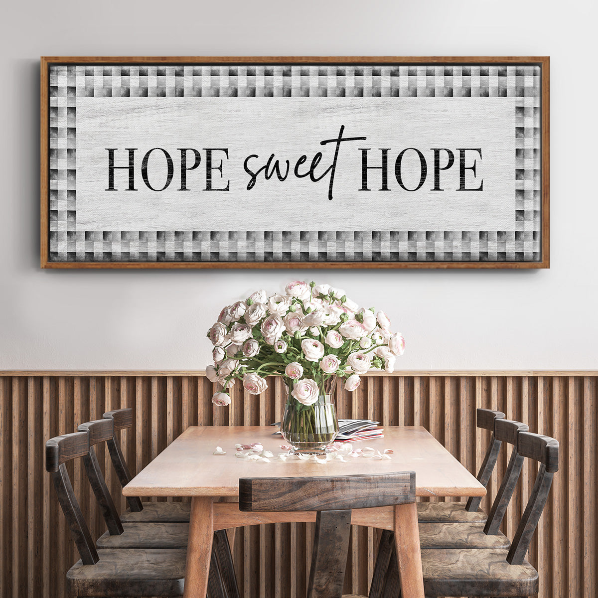 Hope Sweet Hope - Floater Framed Canvas Print