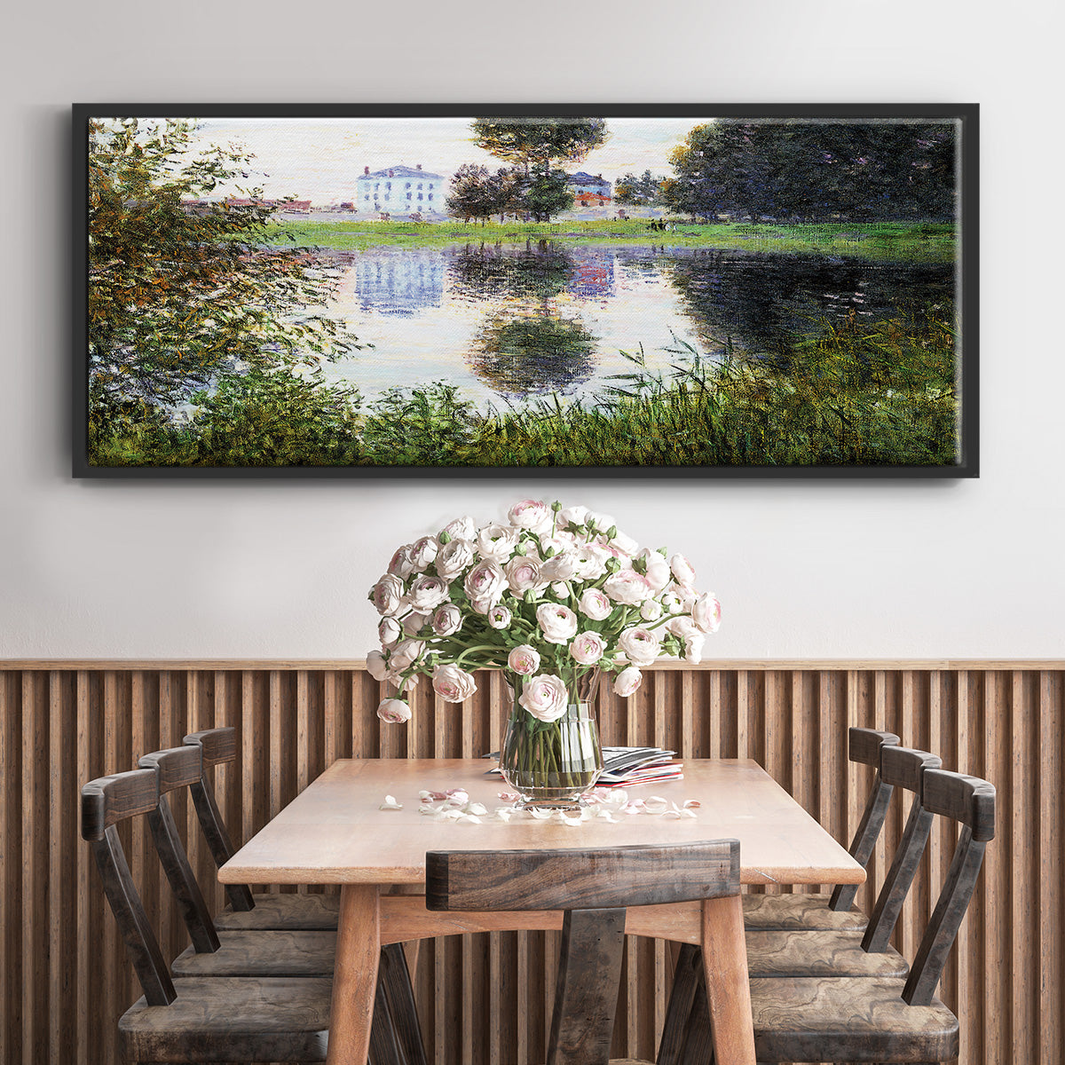 The Ball Shaped Tree, Argenteuil, 1876 - Floater Framed Canvas Print