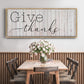 Give Thanks - Floater Framed Canvas Print