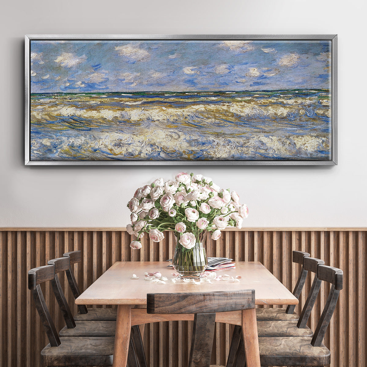 Rough Sea, 1881 - Floater Framed Canvas Print