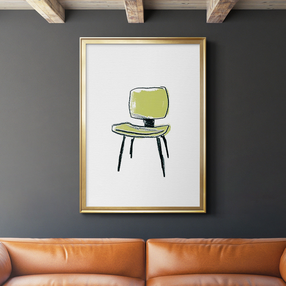Take a Seat VI - Modern Framed Canvas Print