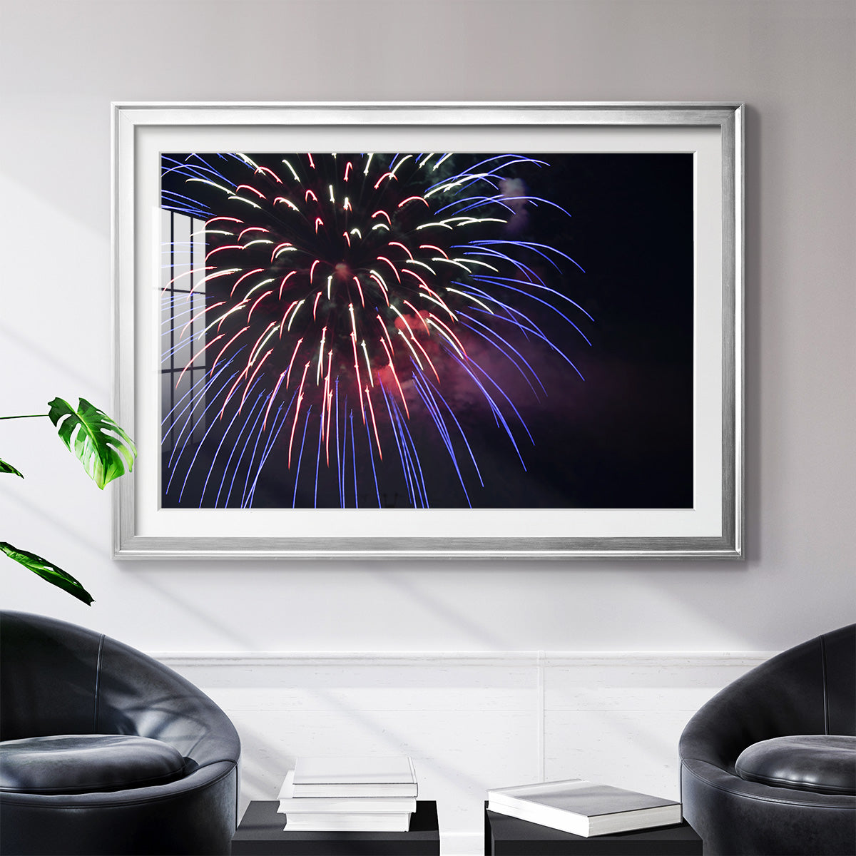 Sky Flower - Modern Framed Art Print
