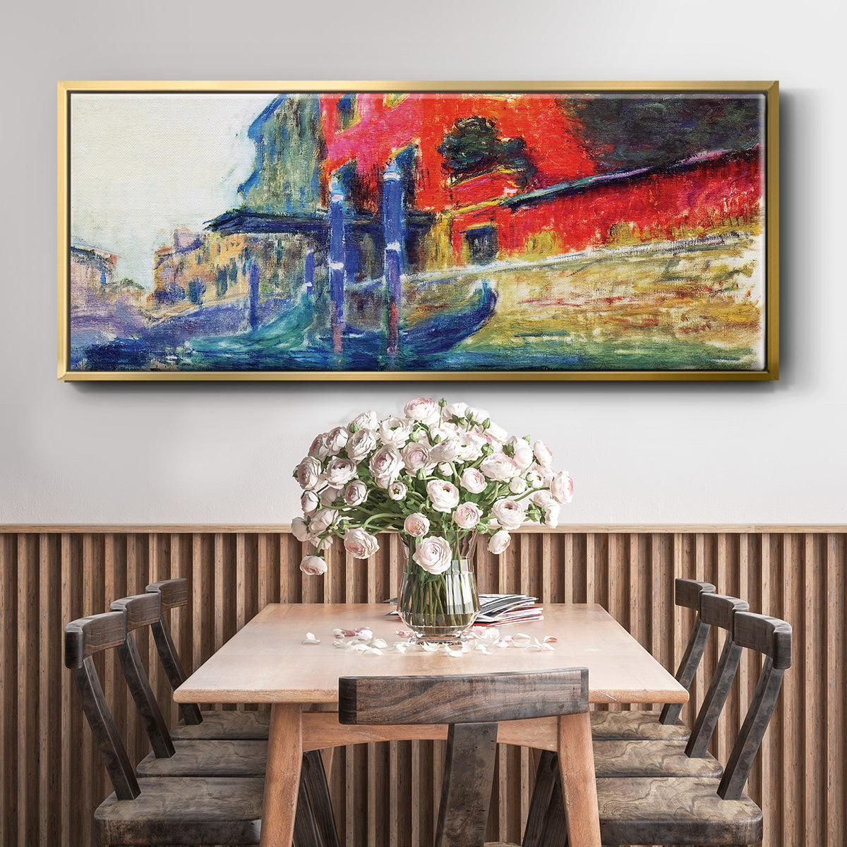 The Red House, 1908 - Floater Framed Canvas Print