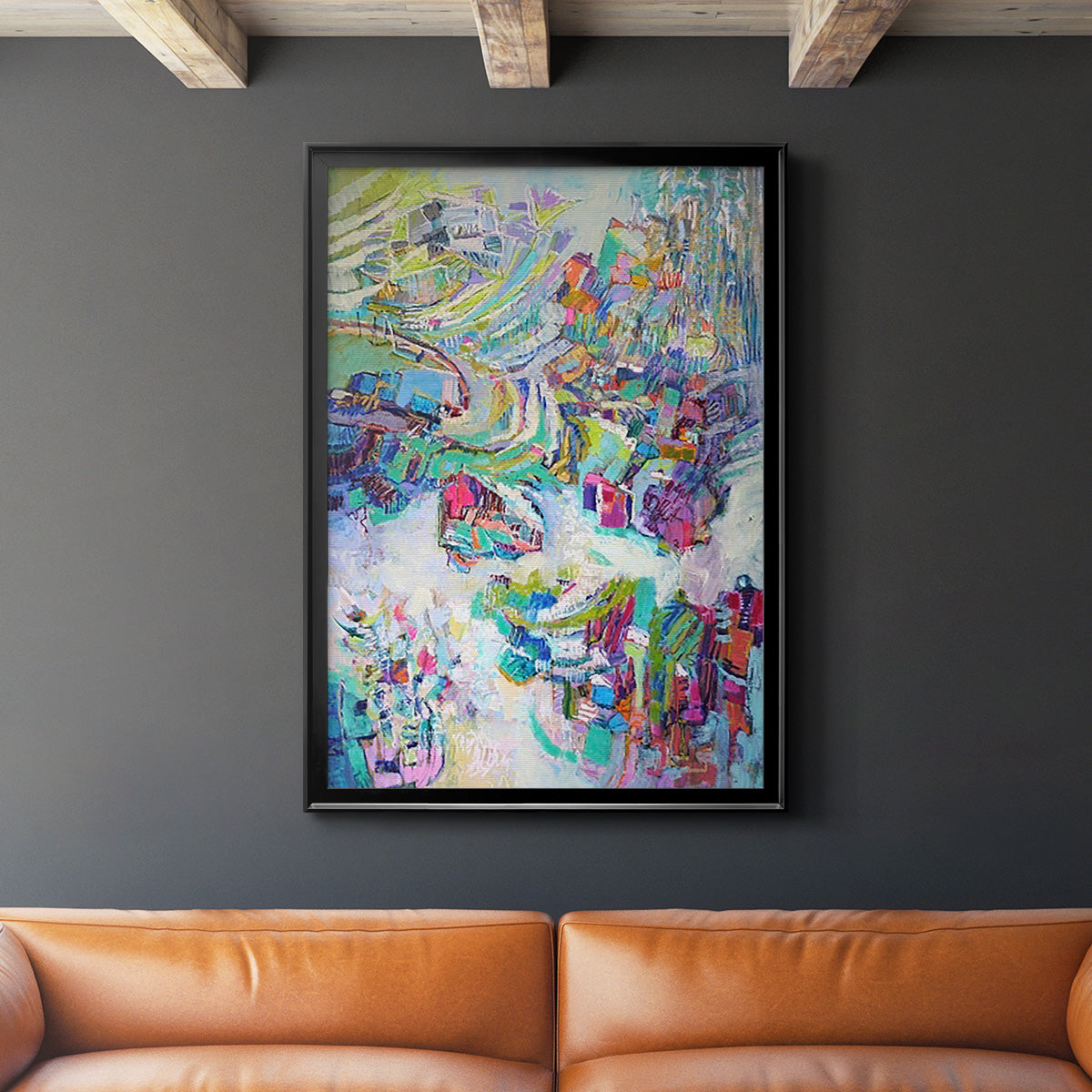 Gathering up the Goddess II - Modern Framed Canvas Print