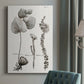 Black & White Protea on Linen II Premium Gallery Wrapped Canvas - Ready to Hang