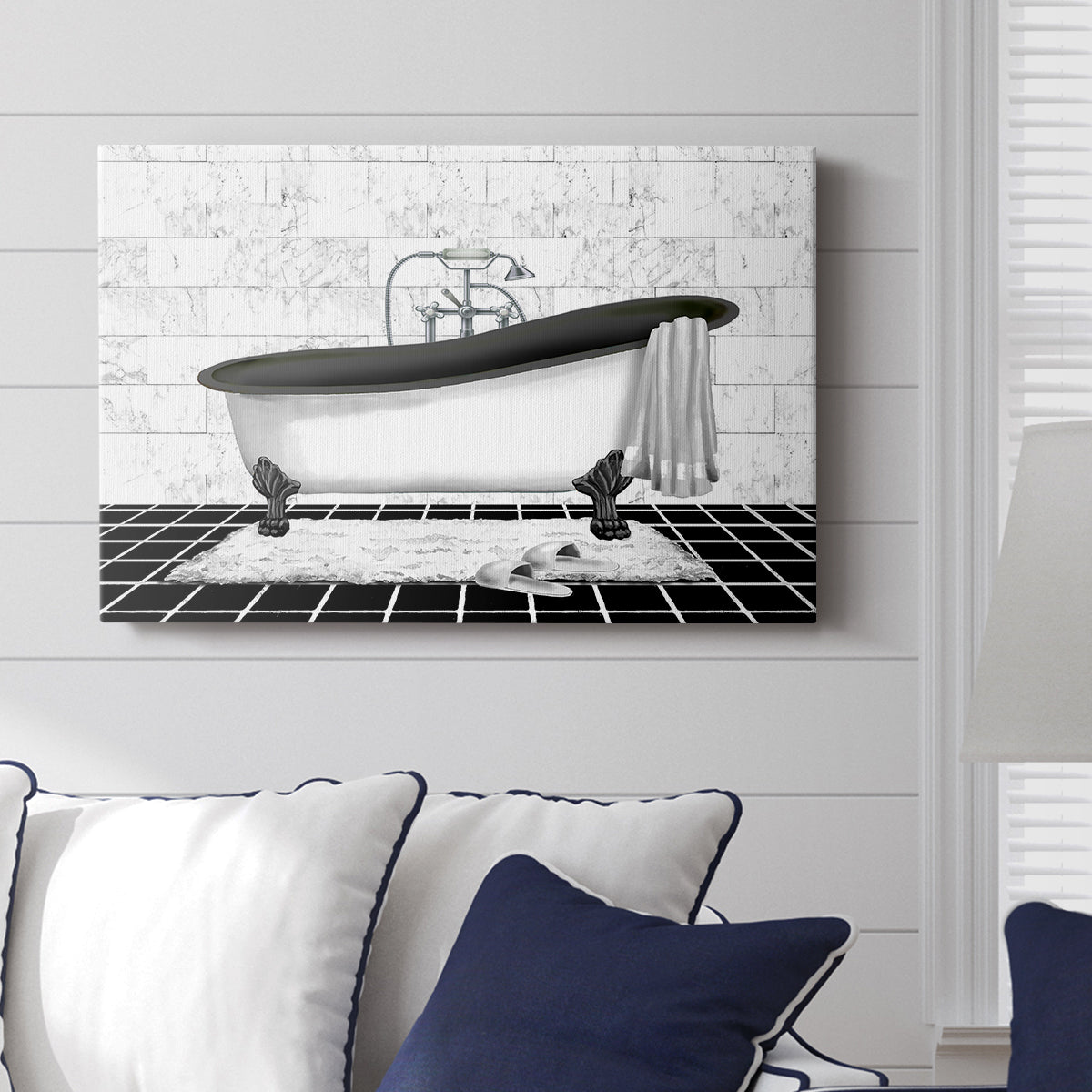 Modern Bath II - Canvas Art Print