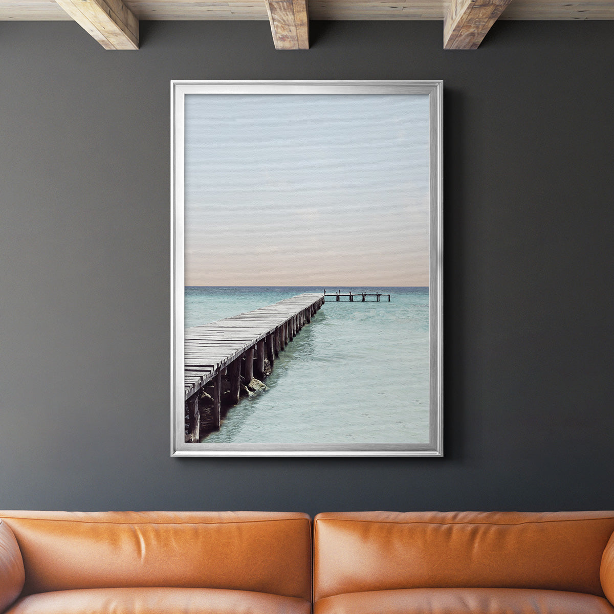 La Playa - Modern Framed Canvas Print