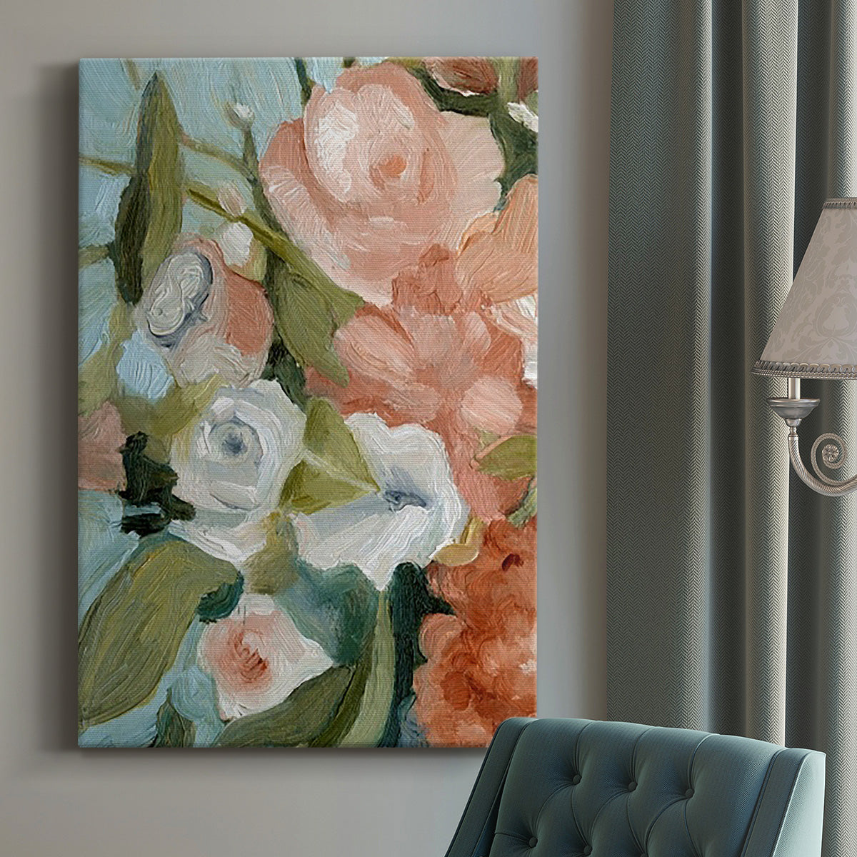 Bouquet Scatter II - Canvas Art Print