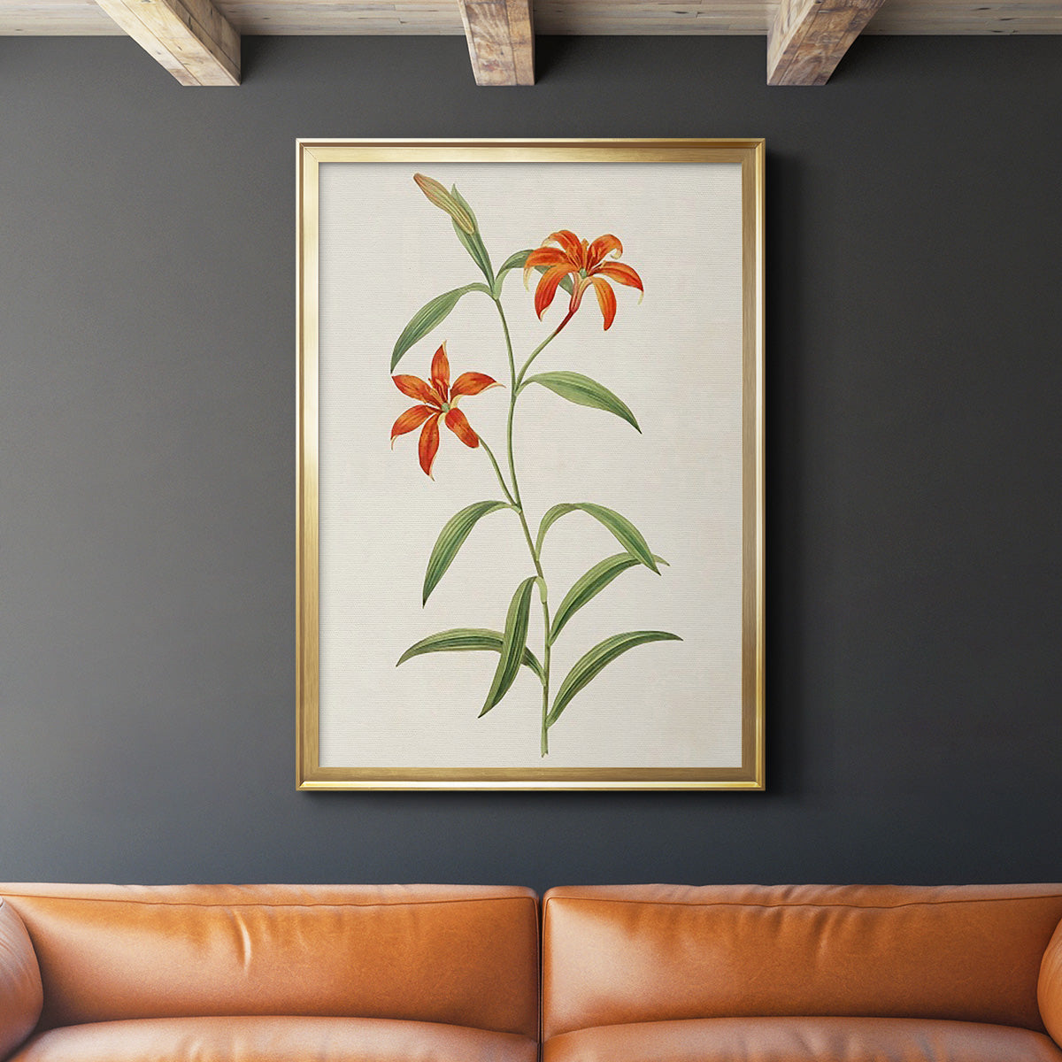 Flowers of the Seasons III - Modern Framed Canvas Print