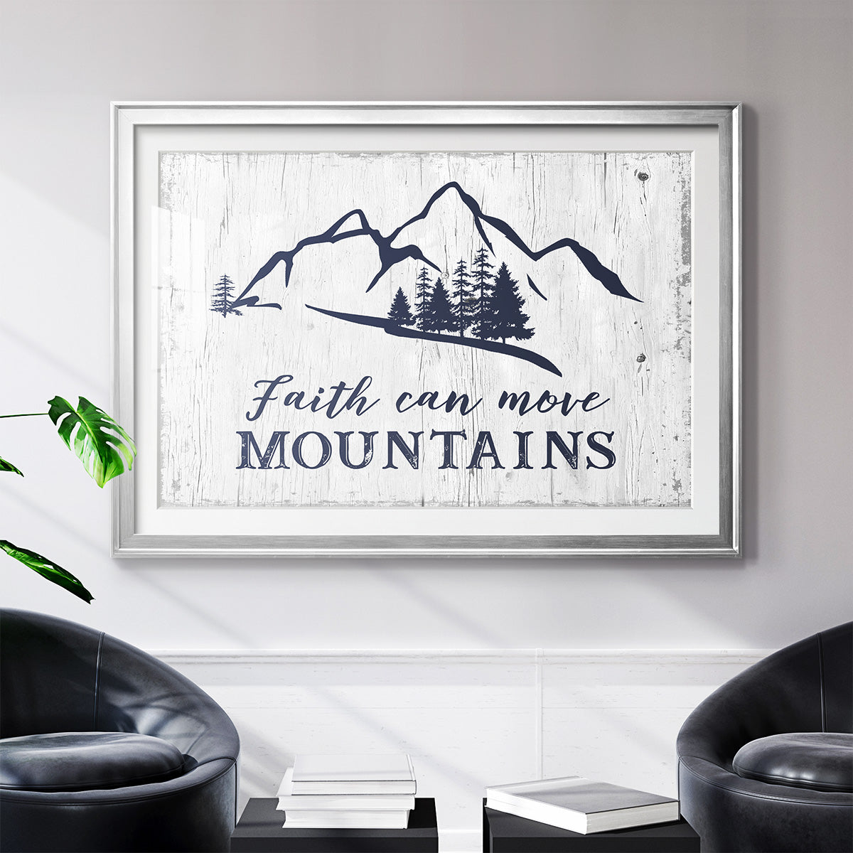 Move Mountains - Modern Framed Art Print