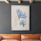 Blue Marine Algae V - Modern Framed Canvas Print