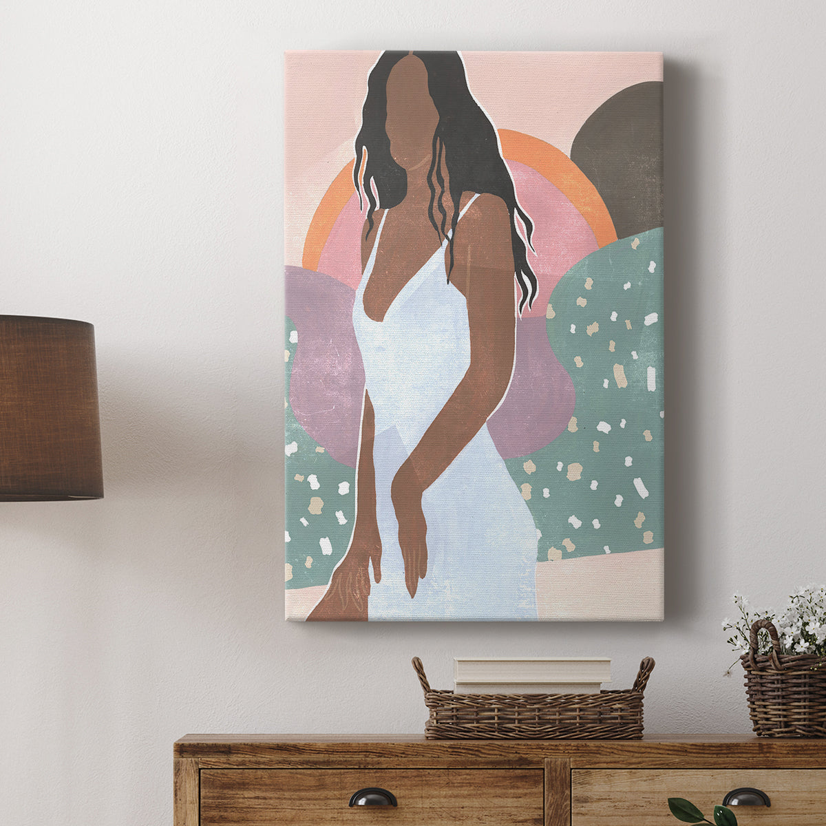 Curly Lady I - Canvas Art Print