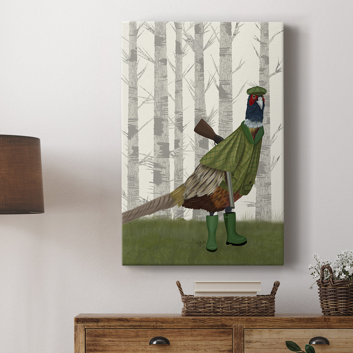Pheasant Shooting Party 2 - Canvas Art Print