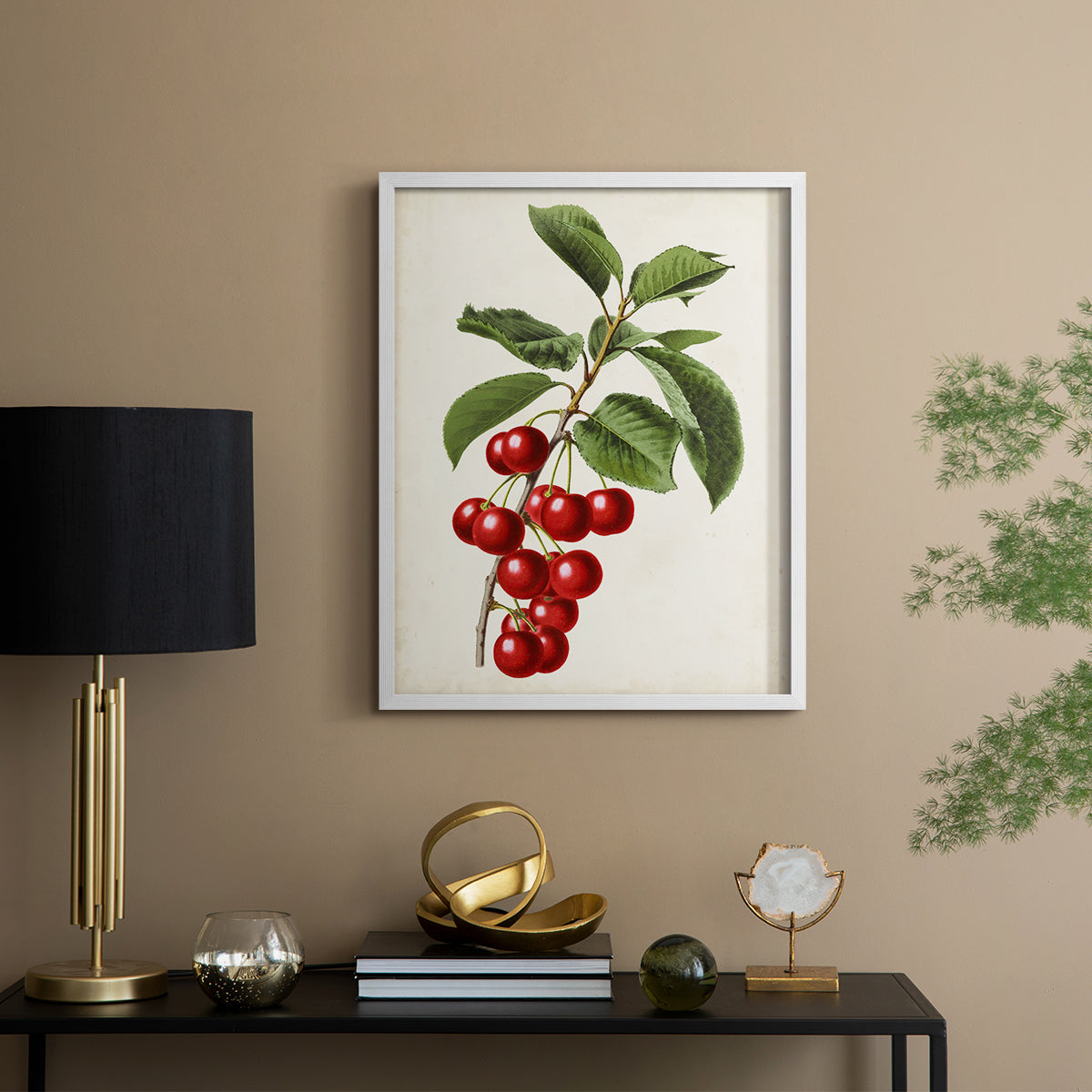 Antique Fruit II - Restickable Framed Art Print