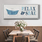 Relax and Soak - Floater Framed Canvas Print