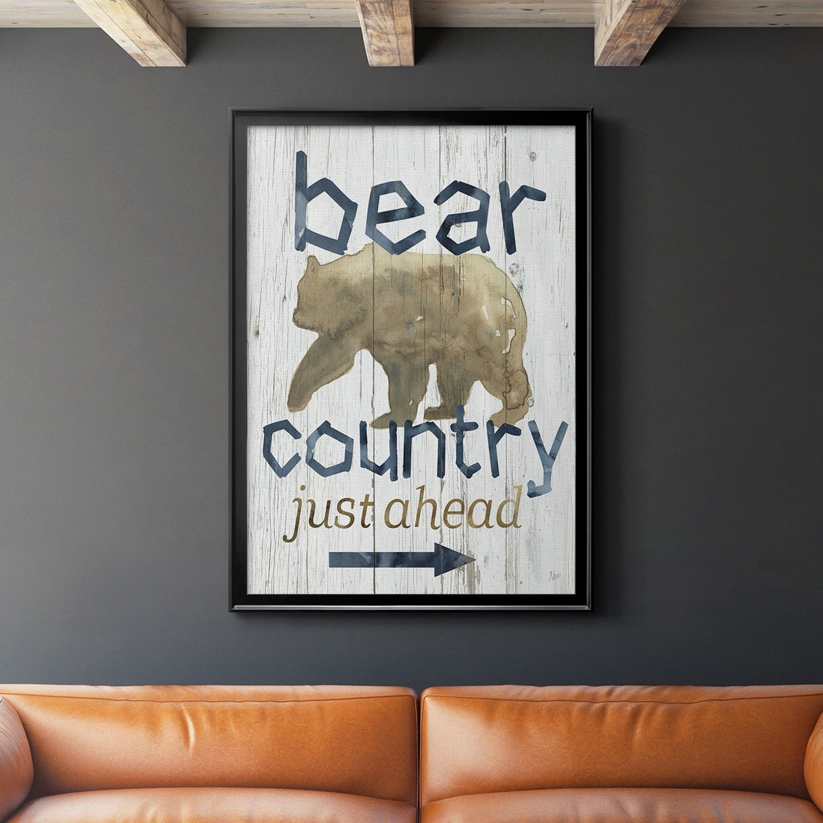 Bear Country - Modern Framed Canvas Print