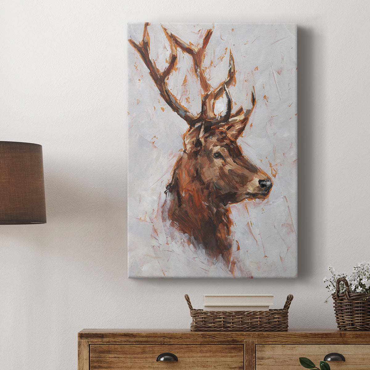 Stag Study II - Canvas Art Print