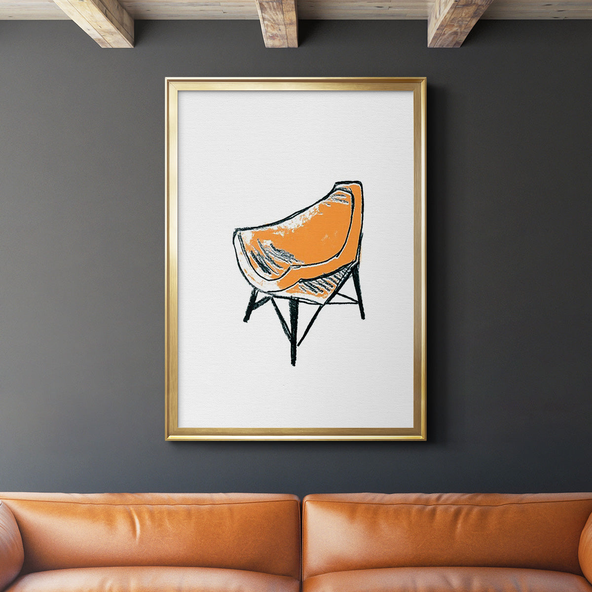 Take a Seat XII - Modern Framed Canvas Print