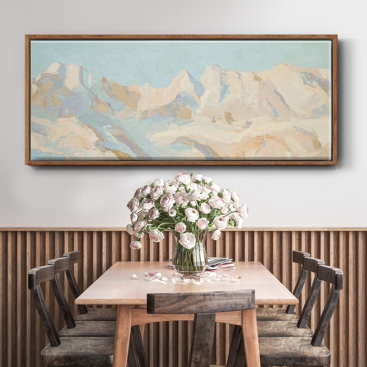 Mountain Scape - Floater Framed Canvas Print