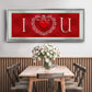 DIY Love Collection H - Floater Framed Canvas Print