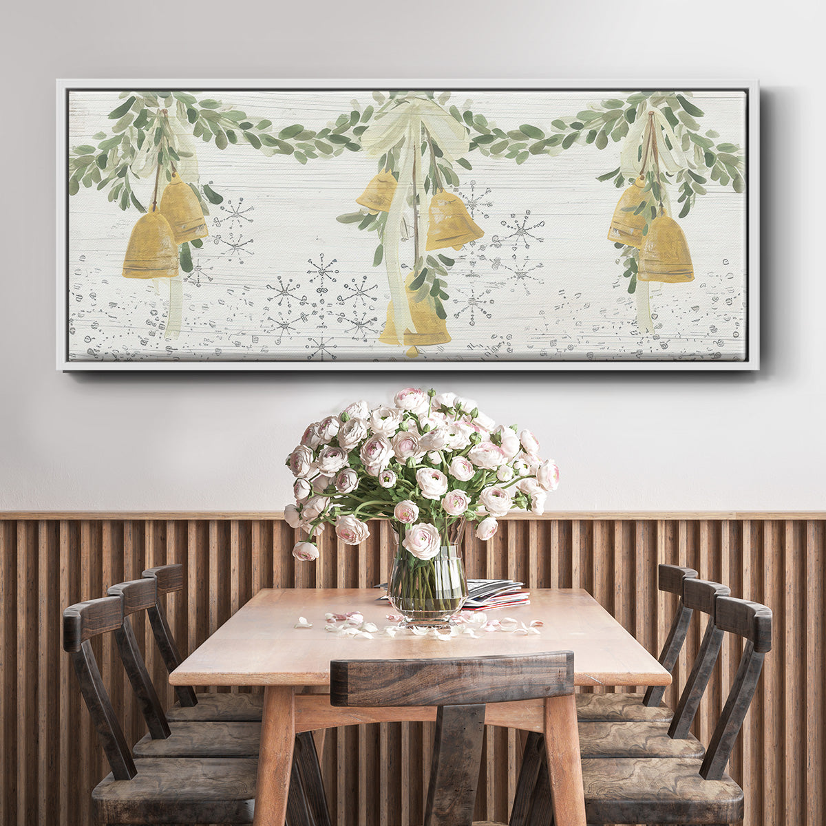 Holiday Bells - Floater Framed Canvas Print