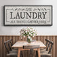 Laundry Gathers - Floater Framed Canvas Print