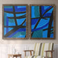 Involved Blues I - Premium Framed Canvas 2 Piece Set - Ready to Hang