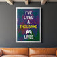 Gamer at Play I - Modern Framed Canvas Print