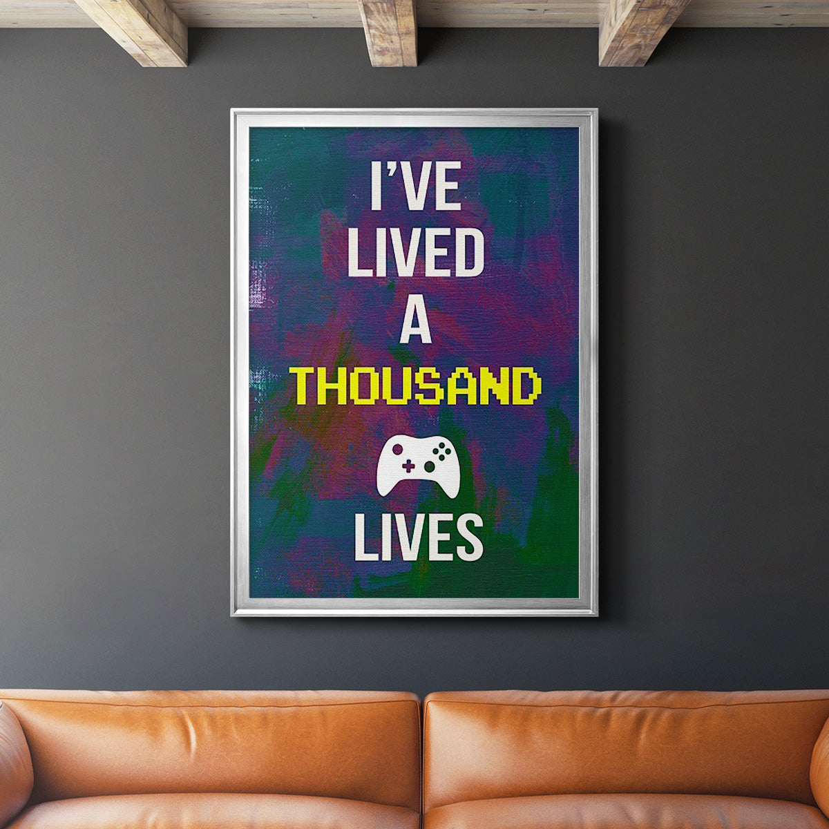 Gamer at Play I - Modern Framed Canvas Print