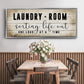 Laundry Room - Floater Framed Canvas Print