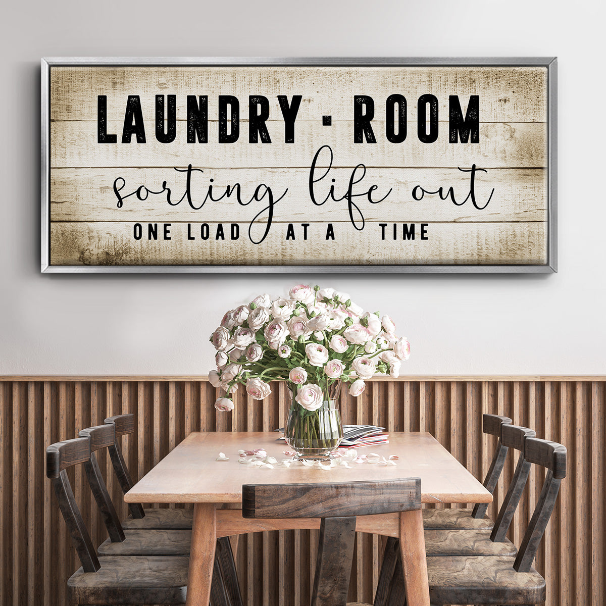 Laundry Room - Floater Framed Canvas Print