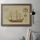 Antique Ship Plan VIII Premium Framed Canvas- Ready to Hang