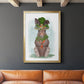 Rabbit Carrot Hat - Modern Framed Canvas Print