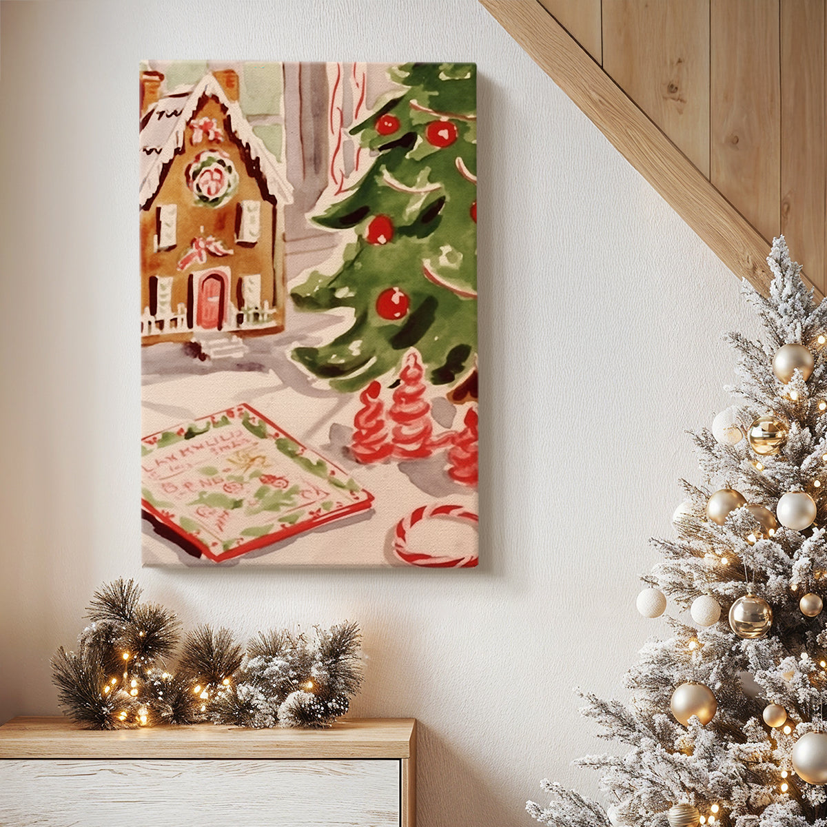 Gilded Hearth at Dusk - Canvas Art Print