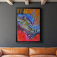 Vibrant Flow II - Modern Framed Canvas Print