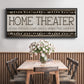 Home Theater - Floater Framed Canvas Print