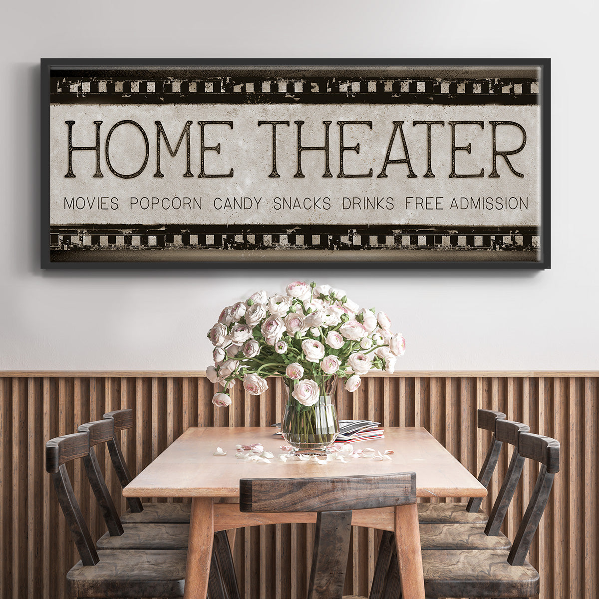 Home Theater - Floater Framed Canvas Print
